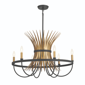 KK52458BK Baile Mid Sized Chandelier Chandelier - Black