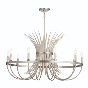 KK52459NI Baile Large Foyer Chandelier Chandelier - Brushed Nickel