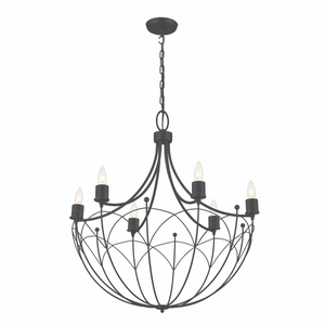 KK52462BKT Topiary Mid Sized Chandelier Chandelier - Textured Black