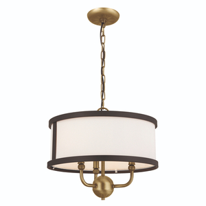 KK52465NBR Heddle Mini Chandelier - Natural Brass