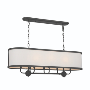 KK52467BKT Heddle Large Foyer Chandelier Chandelier - Textured Black