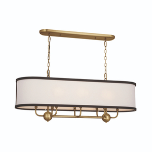 KK52467NBR Heddle Large Foyer Chandelier Chandelier - Natural Brass