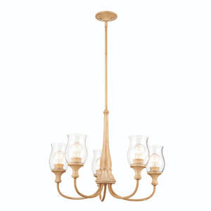 KK52468WMP Melis Mid Sized Chandelier Chandelier - Warm Maple Wood