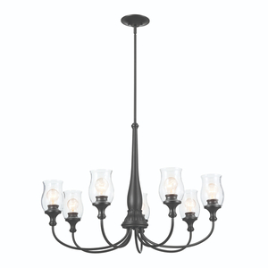 KK52469BK Melis Large Foyer Chandelier Chandelier - Black