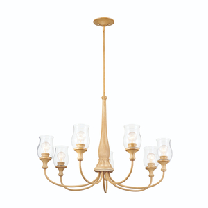 KK52469WMP Melis Large Foyer Chandelier Chandelier - Warm Maple Wood