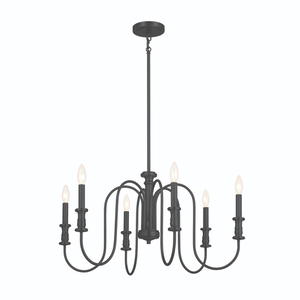 KK52470BK Karthe Mid Sized Chandelier Chandelier - Black