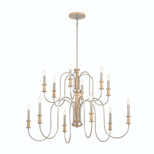 KK52472NI Karthe Large Foyer Chandelier Chandelier - Brushed Nickel