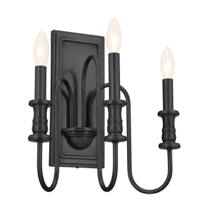 KK52473BK Karthe Multi Bulb Wall Sconce - Black