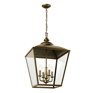 KK52475CHZ Dame Entrance / Foyer Pendant Light - Character Bronze