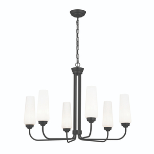 KK52480BK Truby Mid Sized Chandelier Chandelier - Black