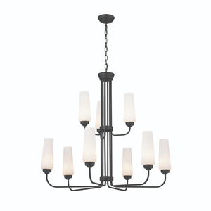 KK52482BK Truby Mid Sized Chandelier Chandelier - Black