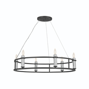 KK52490BK Rosalind Mid Sized Chandelier Chandelier - Black