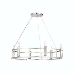 KK52490PN Rosalind Mid Sized Chandelier Chandelier - Polished Nickel