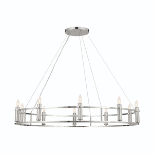 KK52491PN Rosalind Large Foyer Chandelier Chandelier - Polished Nickel