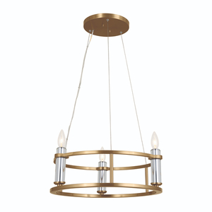 KK52493BNB Rosalind Mini Chandelier - Brushed Natural Brass