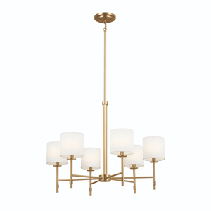 KK52500BNB Ali Mid Sized Chandelier Chandelier - Brushed Natural Brass