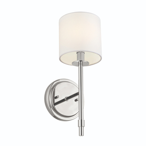 KK52505PN Ali 1 Bulb Wall Sconce - Polished Nickel