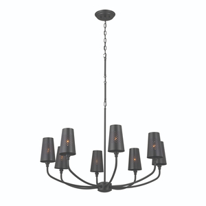 KK52509BK Adeena Large Foyer Chandelier Chandelier - Black