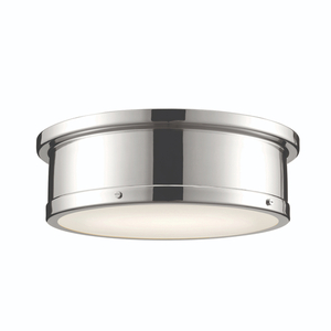 KK52541PN Serca Flush Mount Ceiling Light - Polished Nickel