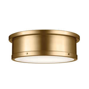 KK52541BNB Serca Flush Mount Ceiling Light - Brushed Natural Brass