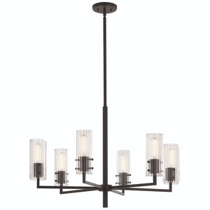 KK52679BK Velestino Mid Sized Chandelier Chandelier - Black