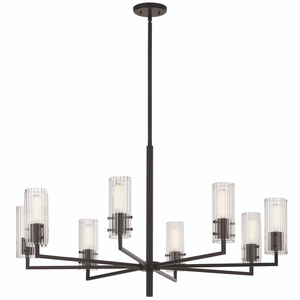 KK52680BK Velestino Large Foyer Chandelier Chandelier - Black