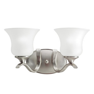 KK5285NI Wedgeport 2 Bulb Bathroom Lighting - Brushed Nickel