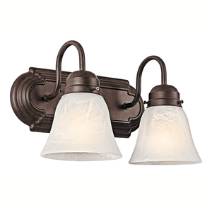 KK5336TZ Builder 2 Bulb Bathroom Lighting - Tannery Bronze