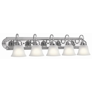 KK5339CHS Builder 4 or More Bulb Bathroom Lighting - Chrome/Satin