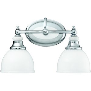 KK5368CH Pocelona 2 Bulb Bathroom Lighting - Chrome