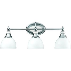 KK5369CH Pocelona 3 Bulb Bathroom Lighting - Chrome