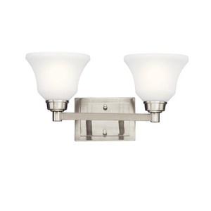 KK5389NIL18 Langford 2 Bulb Bathroom Lighting - Brushed Nickel