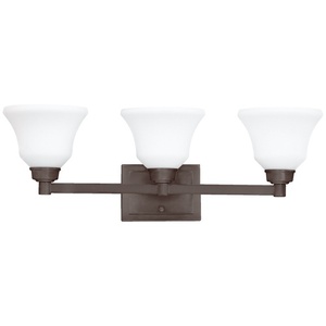 KK5390OZ Langford 3 Bulb Bathroom Lighting - Olde Bronze