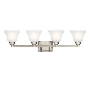 KK5391NIL18 Langford 4 or More Bulb Bathroom Lighting - Brushed Nickel