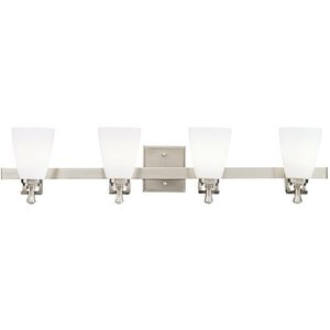 KK5404NI Up Town 4 or More Bulb Bathroom Lighting - Brushed Nickel