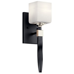 KK55000BK Marette 1 Bulb Wall Sconce - Black