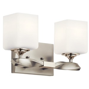 KK55001NI Marette 2 Bulb Bathroom Lighting - Brushed Nickel