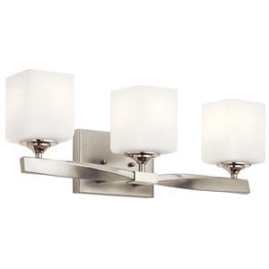 KK55002NI Marette 3 Bulb Bathroom Lighting - Brushed Nickel