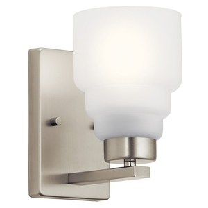 KK55010NI Vionnet 1 Bulb Wall Sconce - Brushed Nickel