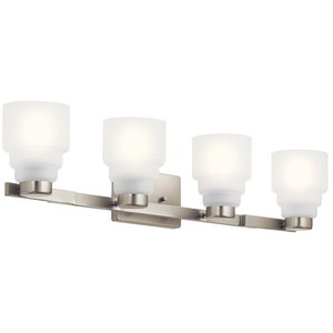 KK55013NI Vionnet 4 or More Bulb Bathroom Lighting - Brushed Nickel