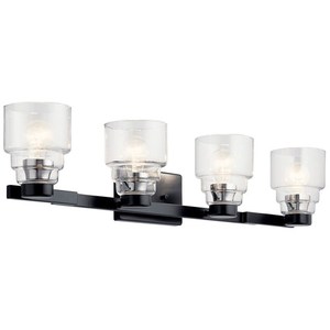 KK55013BK Vionnet 4 or More Bulb Bathroom Lighting - Black