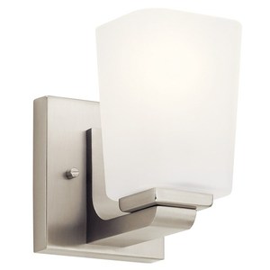 KK55015NI Roehm 1 Bulb Wall Sconce - Brushed Nickel