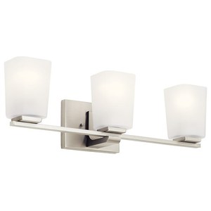 KK55017NI Roehm 3 Bulb Bathroom Lighting - Brushed Nickel