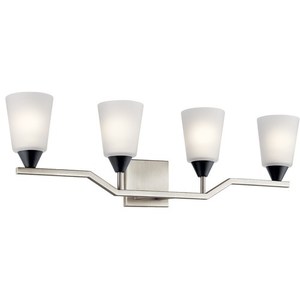 KK55030NI Skagos 4 or More Bulb Bathroom Lighting - Brushed Nickel