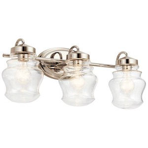 KK55039PN Janiel 3 Bulb Bathroom Lighting - Polished Nickel