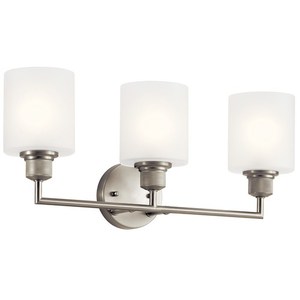 KK55047NI Lynn Haven 3 Bulb Bathroom Lighting - Brushed Nickel