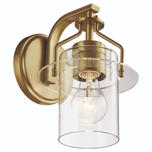 KK55077NBR Everett 1 Bulb Wall Sconce - Brushed Brass