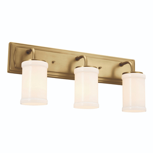 KK55131NBR Vetivene 3 Bulb Bathroom Lighting - Natural Brass