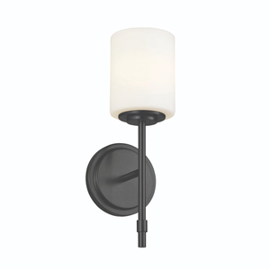 KK55140BK Ali 1 Bulb Wall Sconce - Black