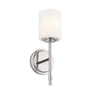 KK55140PN Ali 1 Bulb Wall Sconce - Polished Nickel